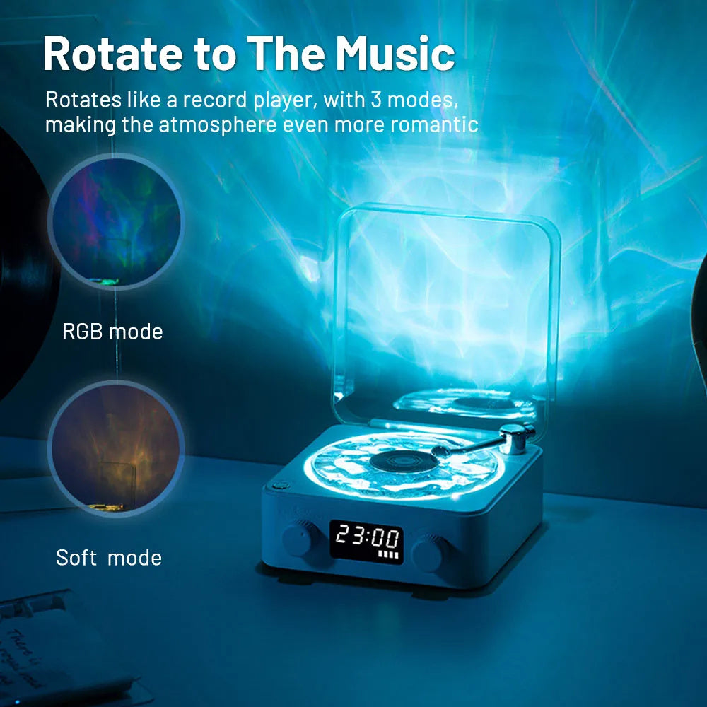 Gadget Gloria Retro Speaker With RGB Projection Lamp Effect