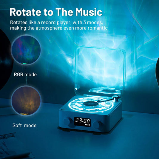 Gadget Gloria Retro Speaker With RGB Projection Lamp Effect