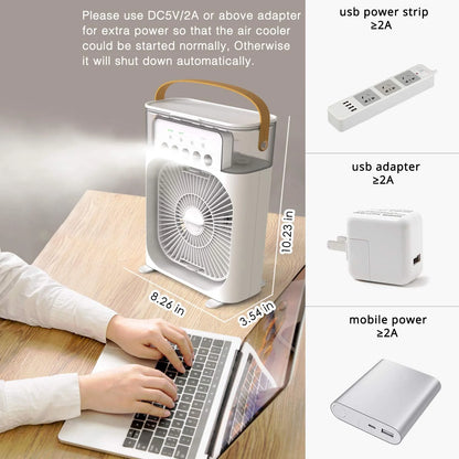 Personal Indoor Portable Mini Fan Air Conditioner
